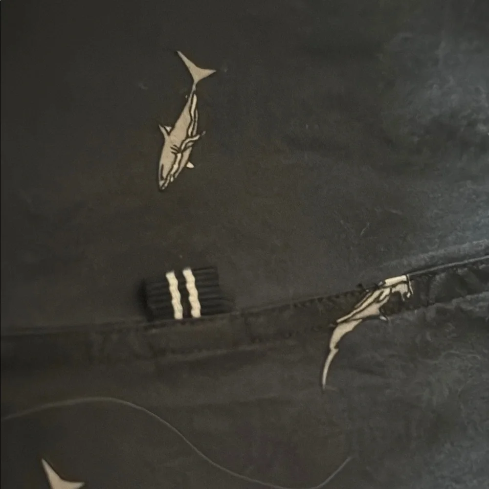 Men's Navy Blue Shark Patterned Nautica Shirt - Discovery Shark Week - Picture 6 of 9